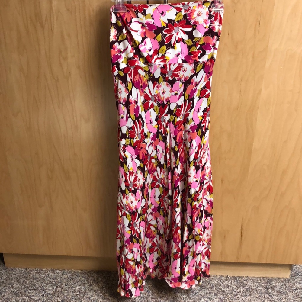 Shoshanna strapless silk dress